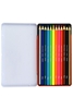 تصویر مداد رنگی 12 رنگ کوییلو | جعبه فلزی