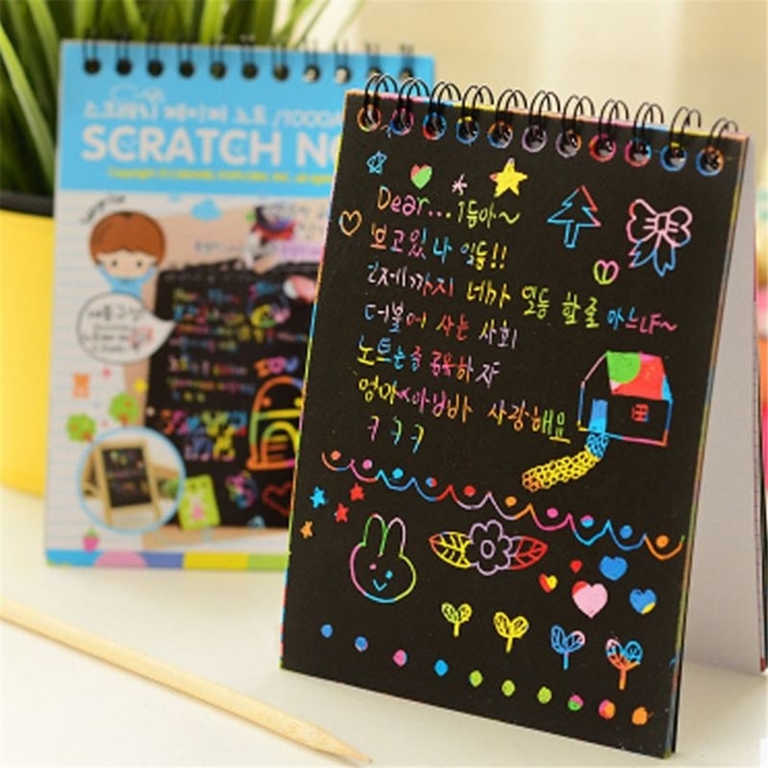 تصویر دفتر جادویی Scratch Note سایز A6