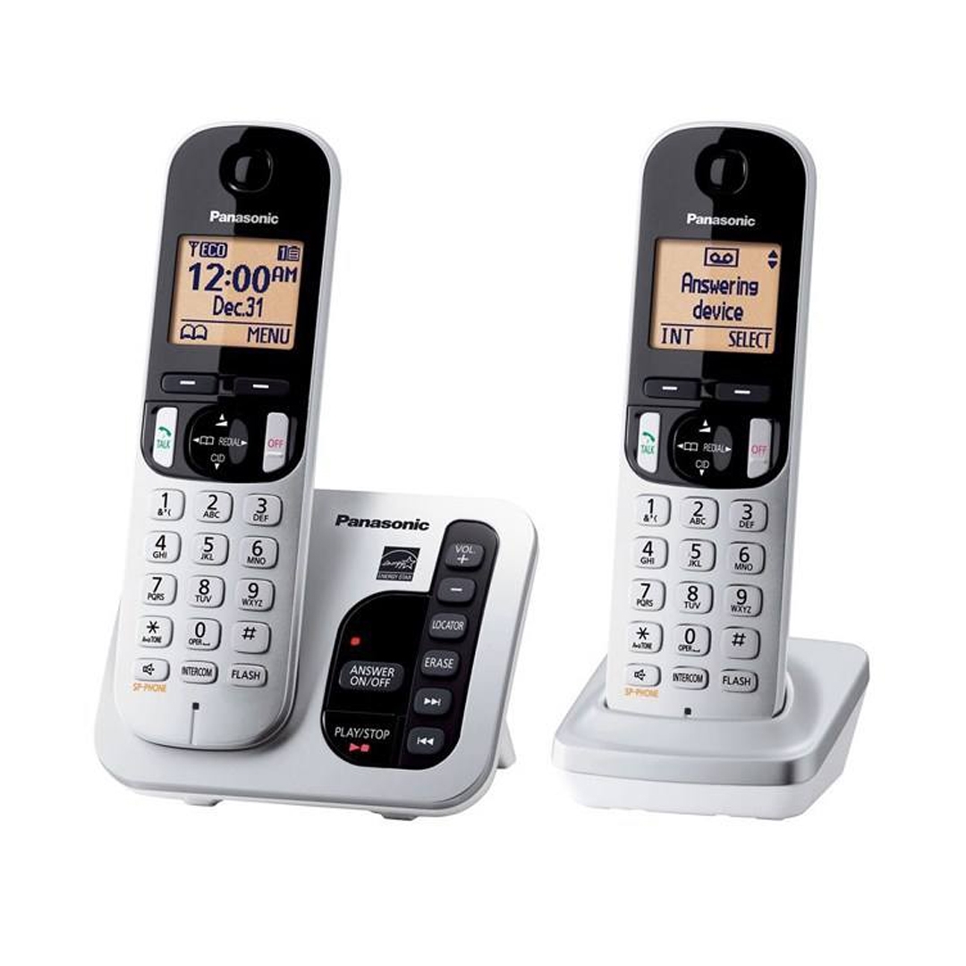 تصویر تلفن بی‌سیم پاناسونیک مدل KX-TGC222 | بی‌سیم، تک‌خط، منشی‌تلفنی