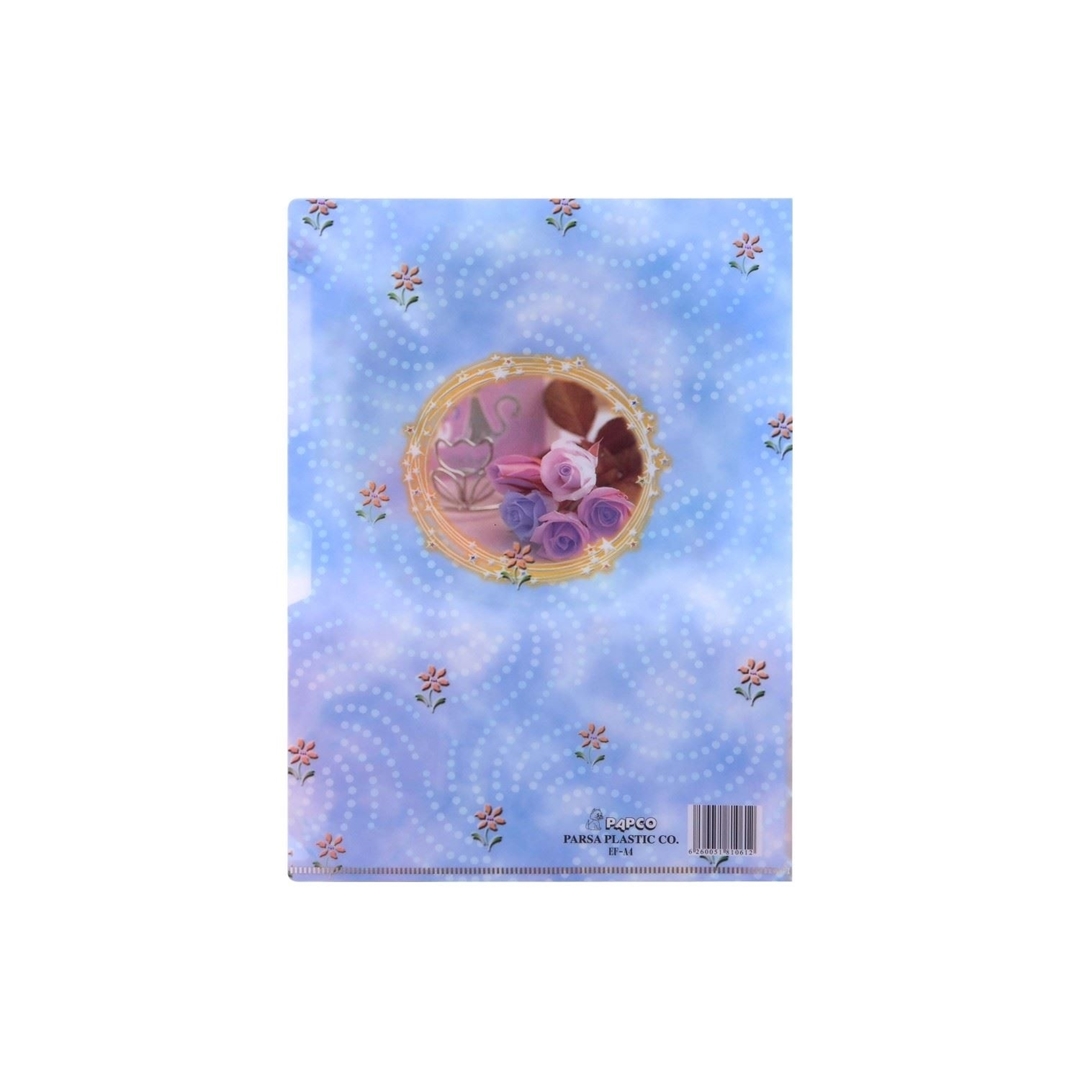 تصویر پوشه A4 پاپکو بسته 4 عددی طرح گل و اقیانوس