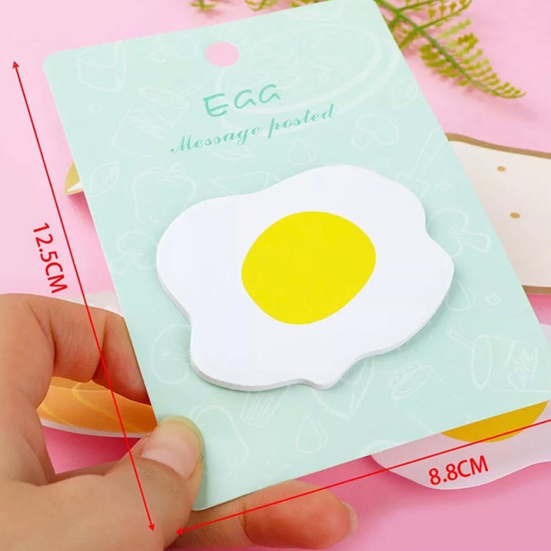 تصویر استیک نوت طرح تخم مرغ دونات و سوشی