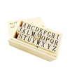 تصویر مهر چوبی الفبا Alphabet جعبه سفید