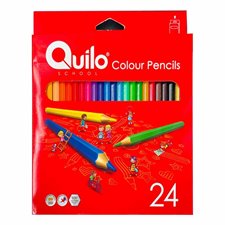 تصویر مداد رنگی 24 رنگ جعبه مقوایی کوییلو 634004