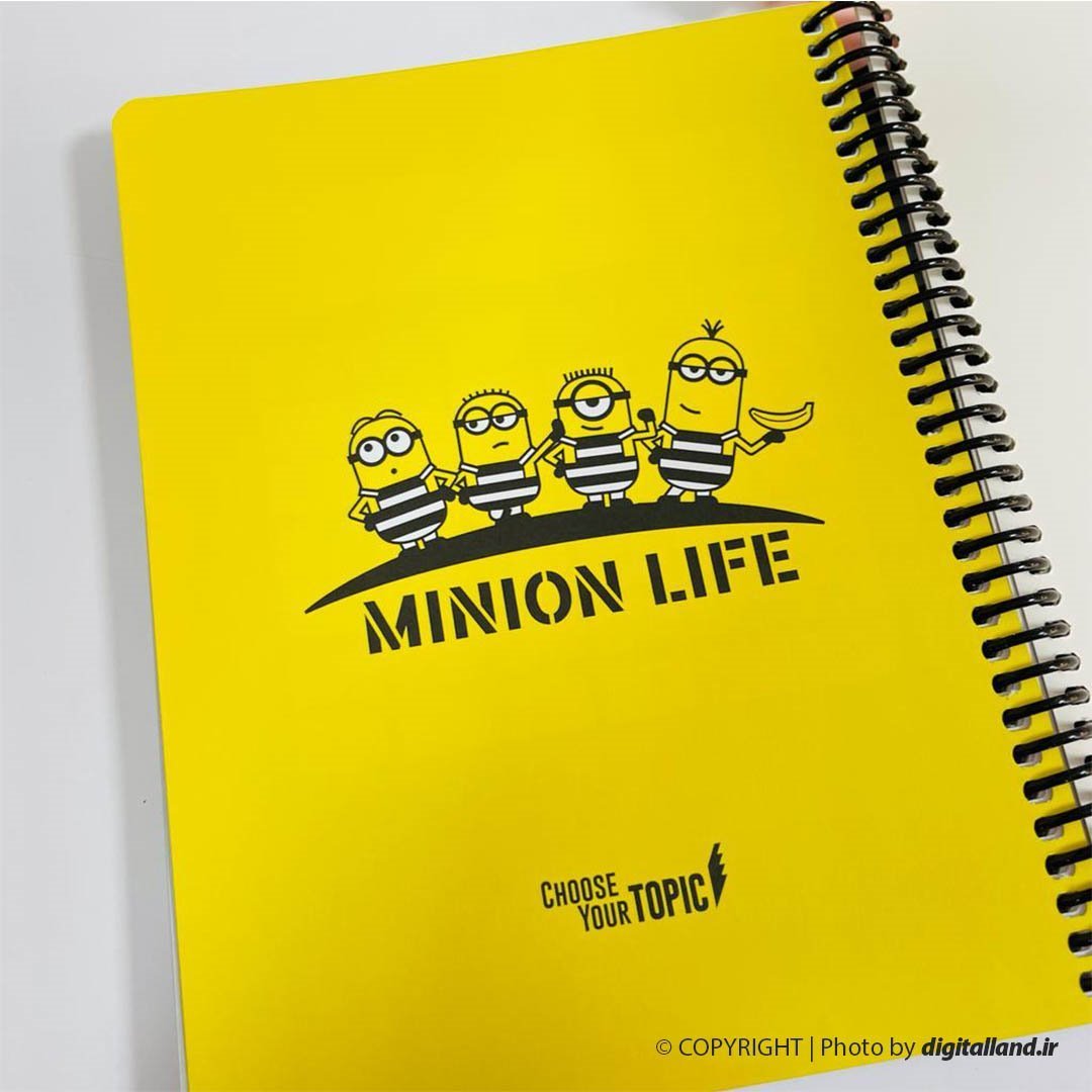 تصویر دفتر تاپیک طرح مینیون Minion Life