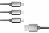 تصویر کابل Cabbrix 3in1 USB-C microUSB Lightning