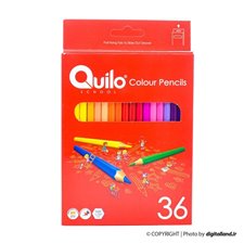 تصویر مداد رنگی 36 رنگ جعبه مقوایی کوییلو 634005
